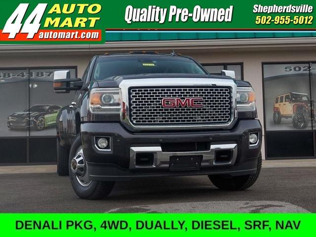 Silver 2016 GMC Sierra 3500HD Pickup Truck Four-Wheel Drive 6-Speed Automatic