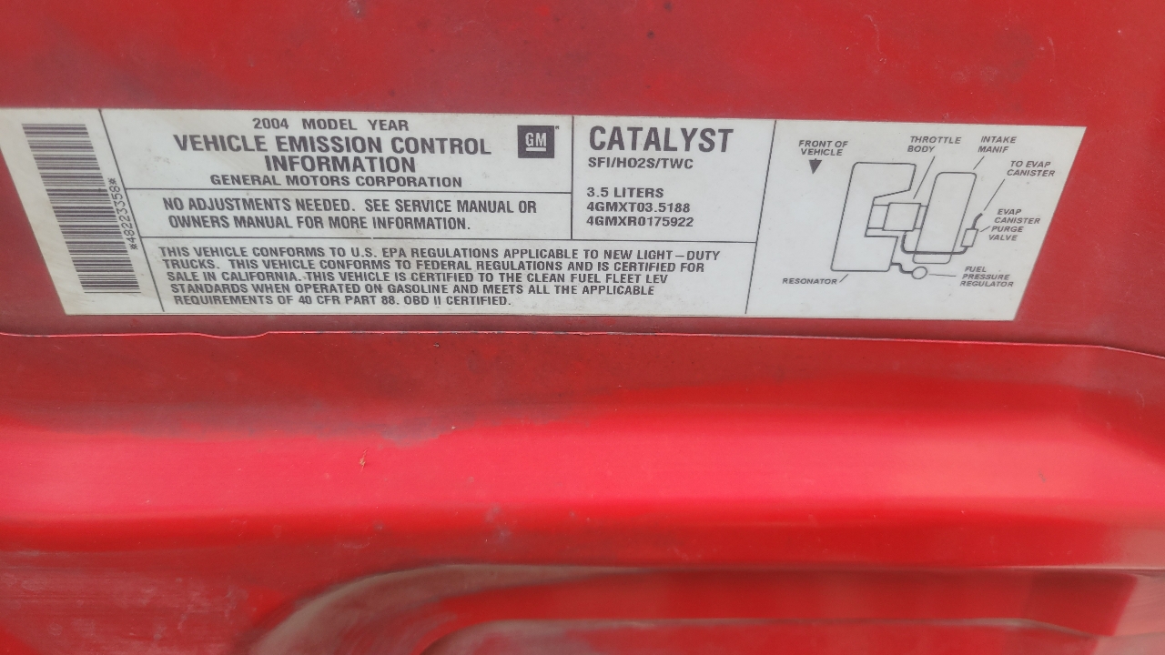 Chevrolet Colorado Crew Cab 126.0" WB 1SB LS Z85 2004