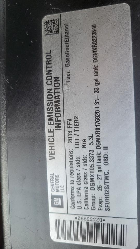 Chevrolet Silverado 1500 4WD Reg Cab 119.0" Work Truck 2013