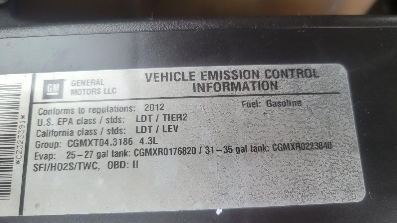 Chevrolet Silverado 1500 2WD Reg Cab 119.0" Work Truck 2012