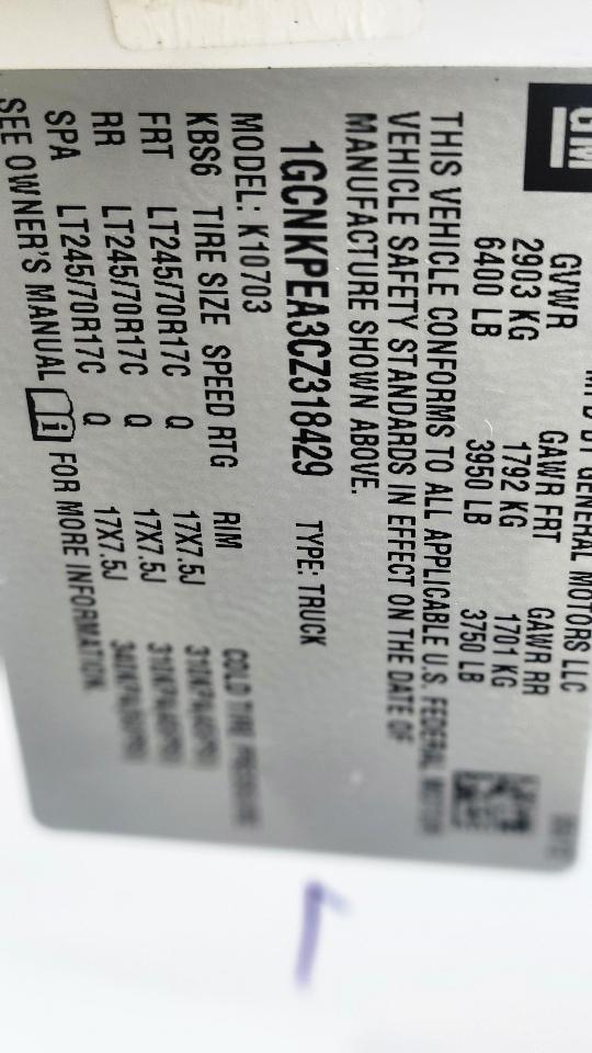 Chevrolet Silverado 1500 4WD Reg Cab 119.0" Work Truck 2012