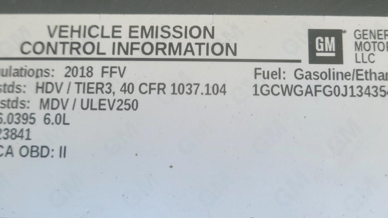 Chevrolet Express Cargo Van RWD 2500 135" 2018