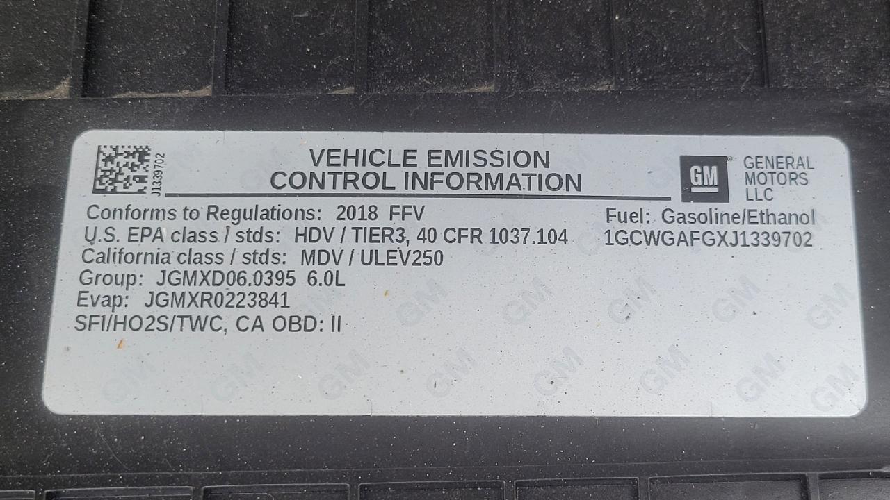 Chevrolet Express Cargo Van RWD 2500 135" 2018