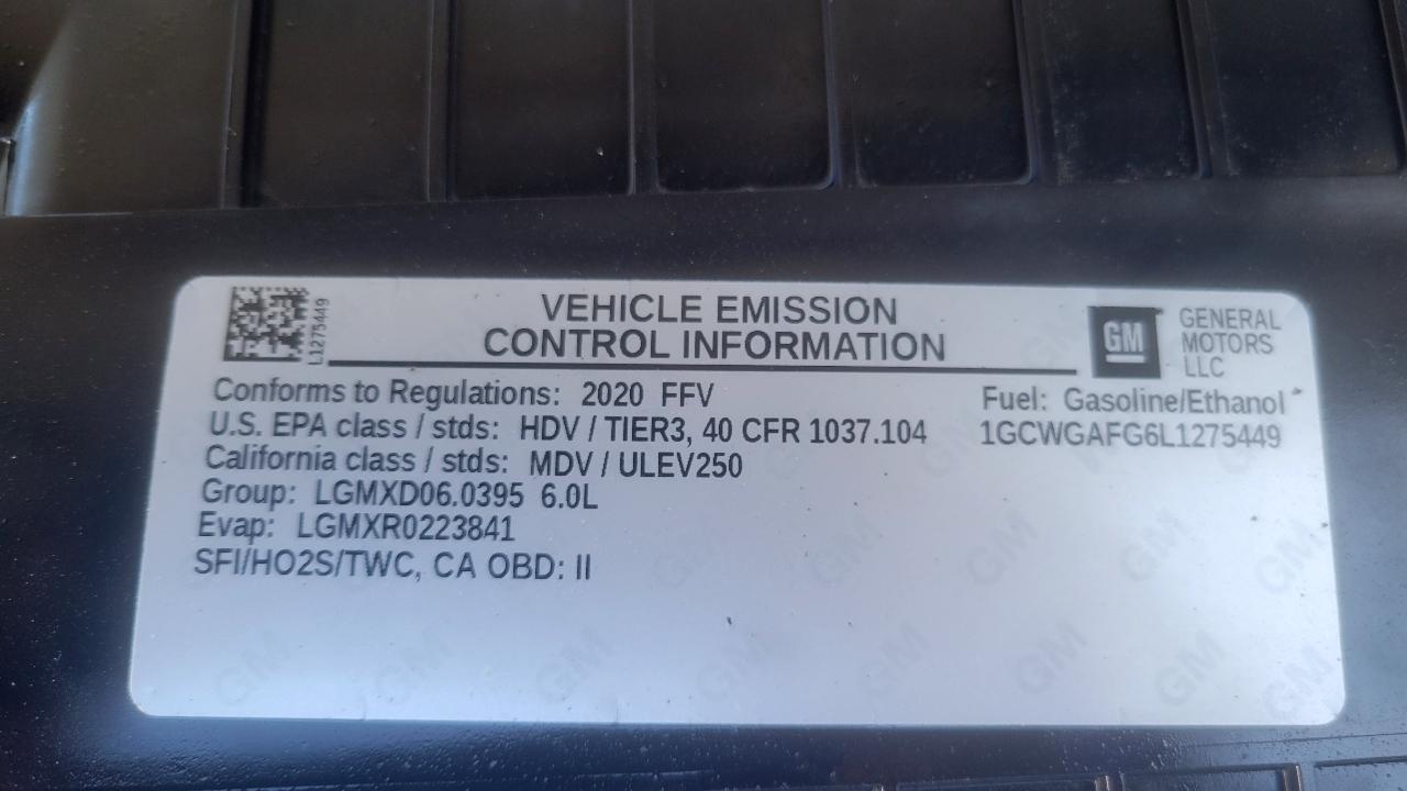 Chevrolet Express Cargo Van RWD 2500 135" 2020