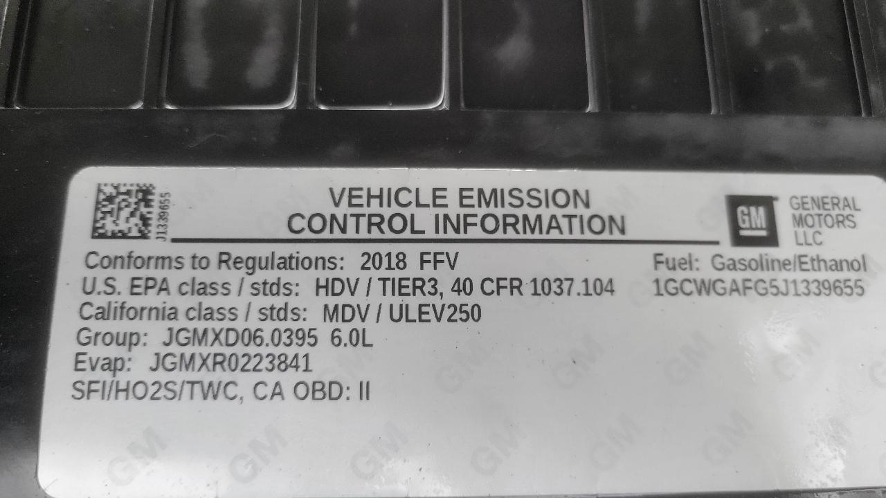 Chevrolet Express Cargo Van RWD 2500 135" 2018