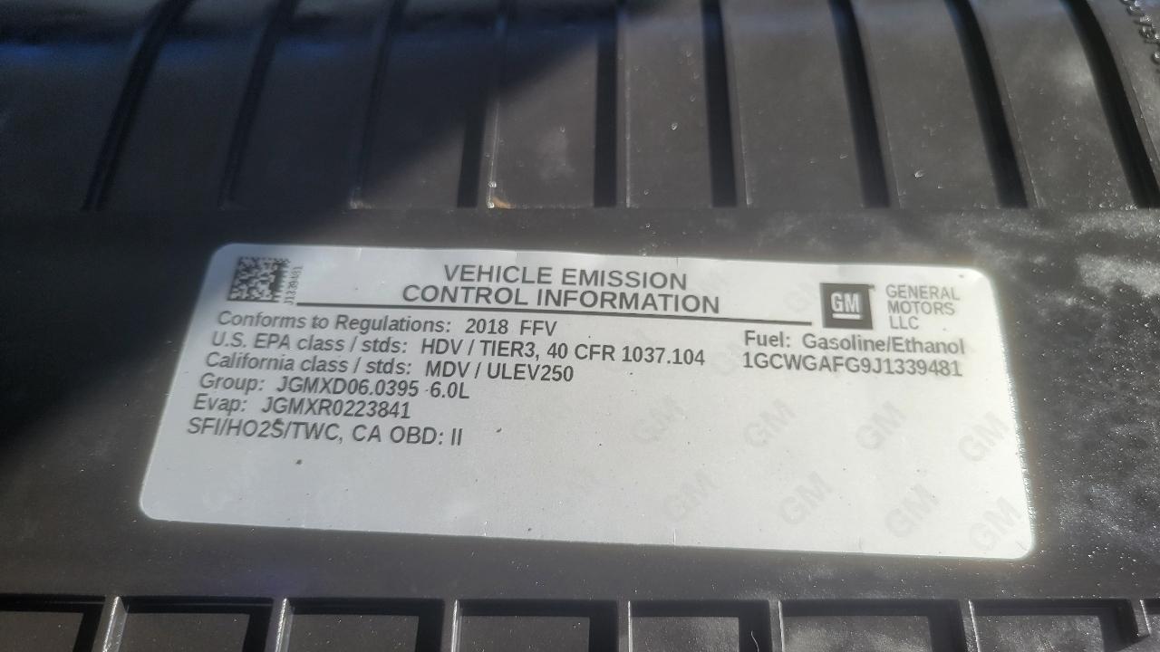 Chevrolet Express Cargo Van RWD 2500 135" 2018