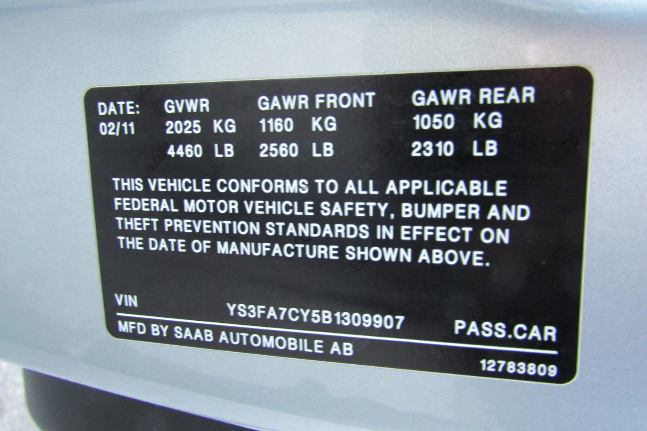 Saab 9-3 2dr Conv FWD 2011