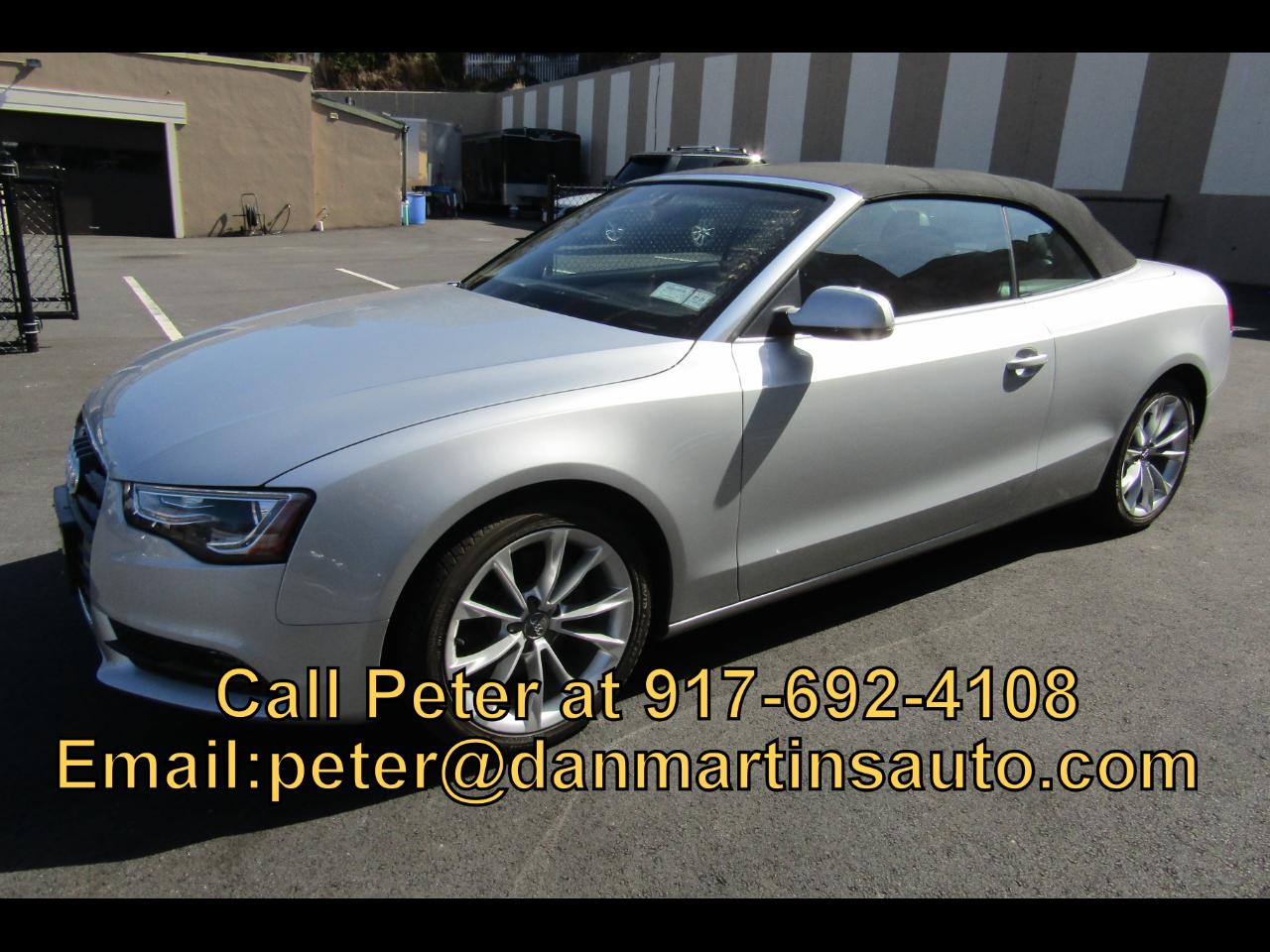 Audi A5 2dr Cabriolet Auto quattro 2.0T Premium 2013