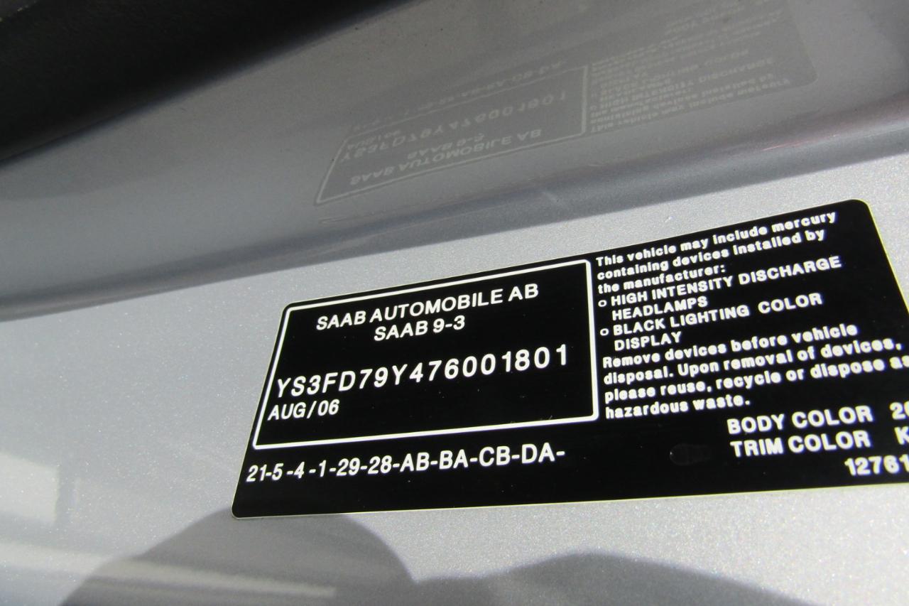 Saab 9-3 2dr Conv Auto 2007