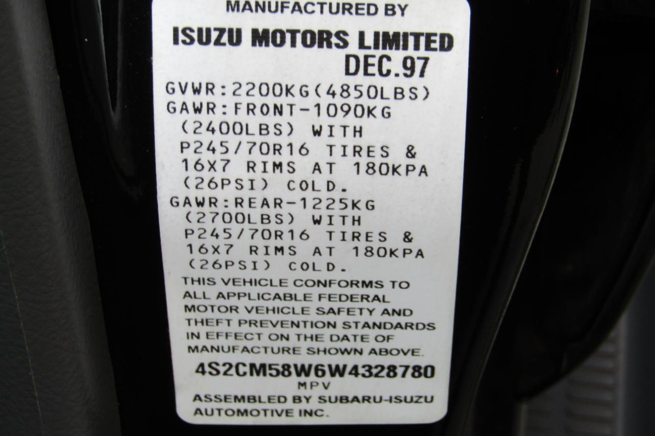 Isuzu Rodeo 4dr LS 3.2L Auto 4WD 1998