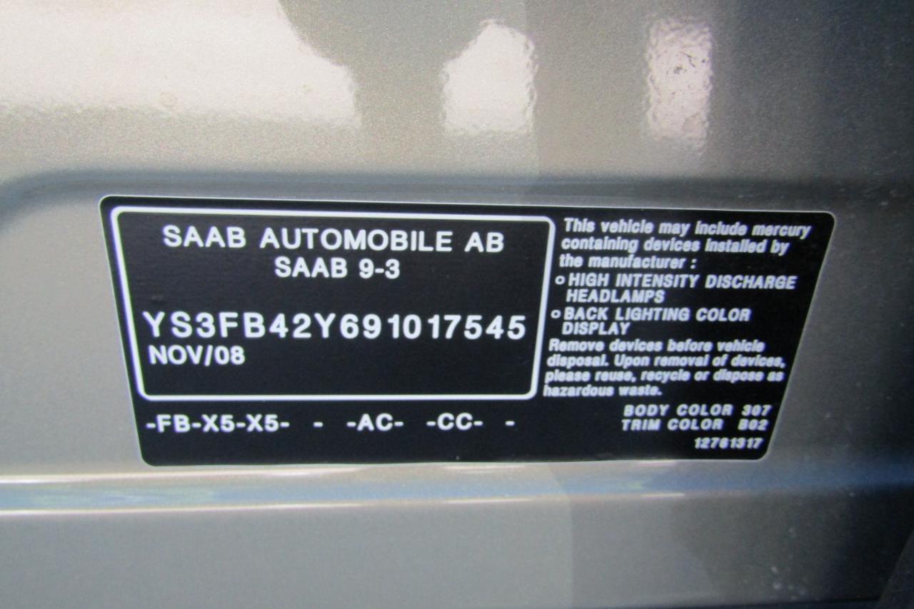 Saab 9-3 4dr Sdn 2.0T XWD 2009
