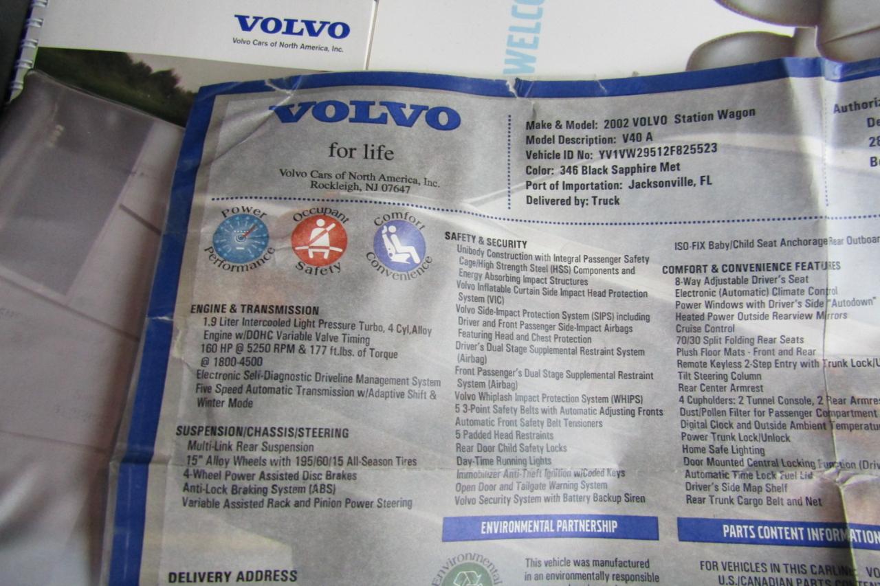 Volvo V40 A 5dr Wgn 2002