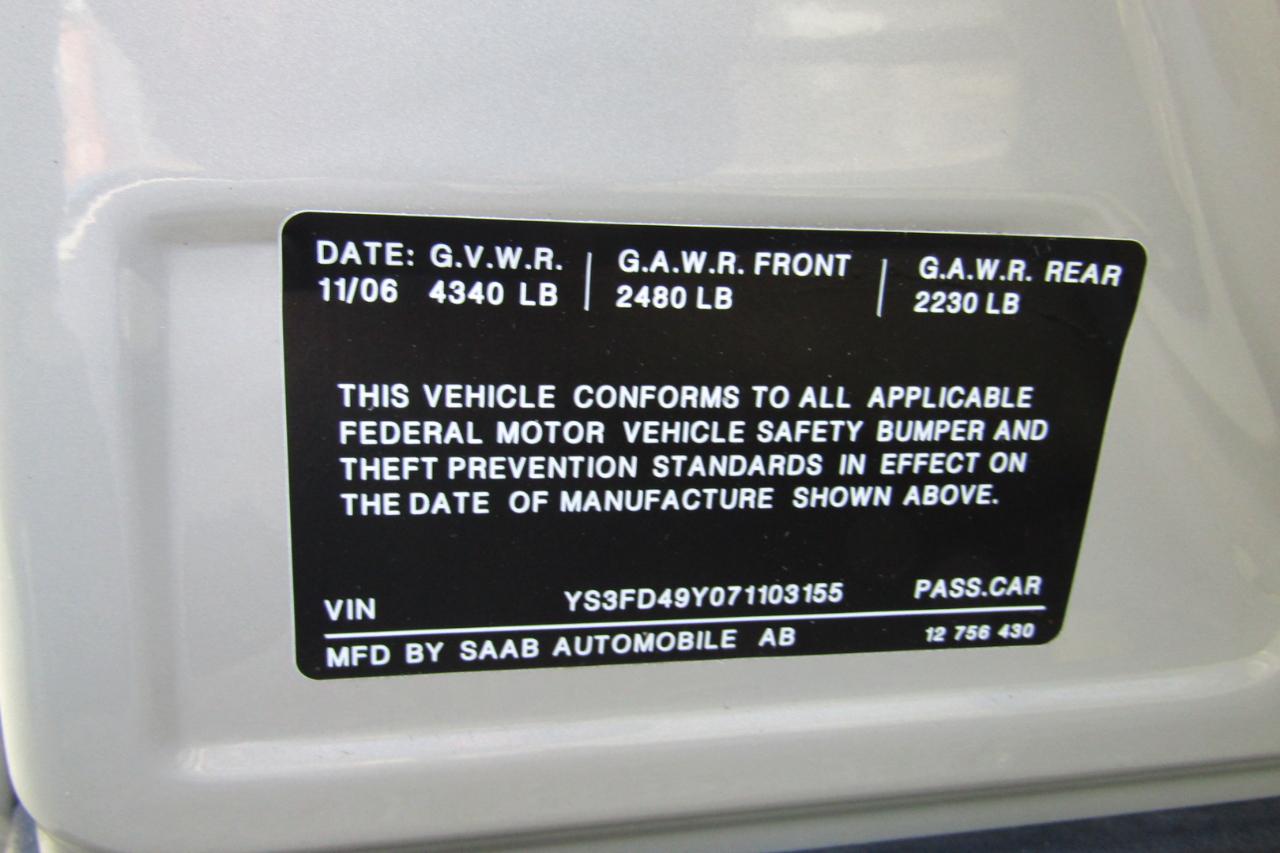 Saab 9-3 4dr Sdn Auto 2007