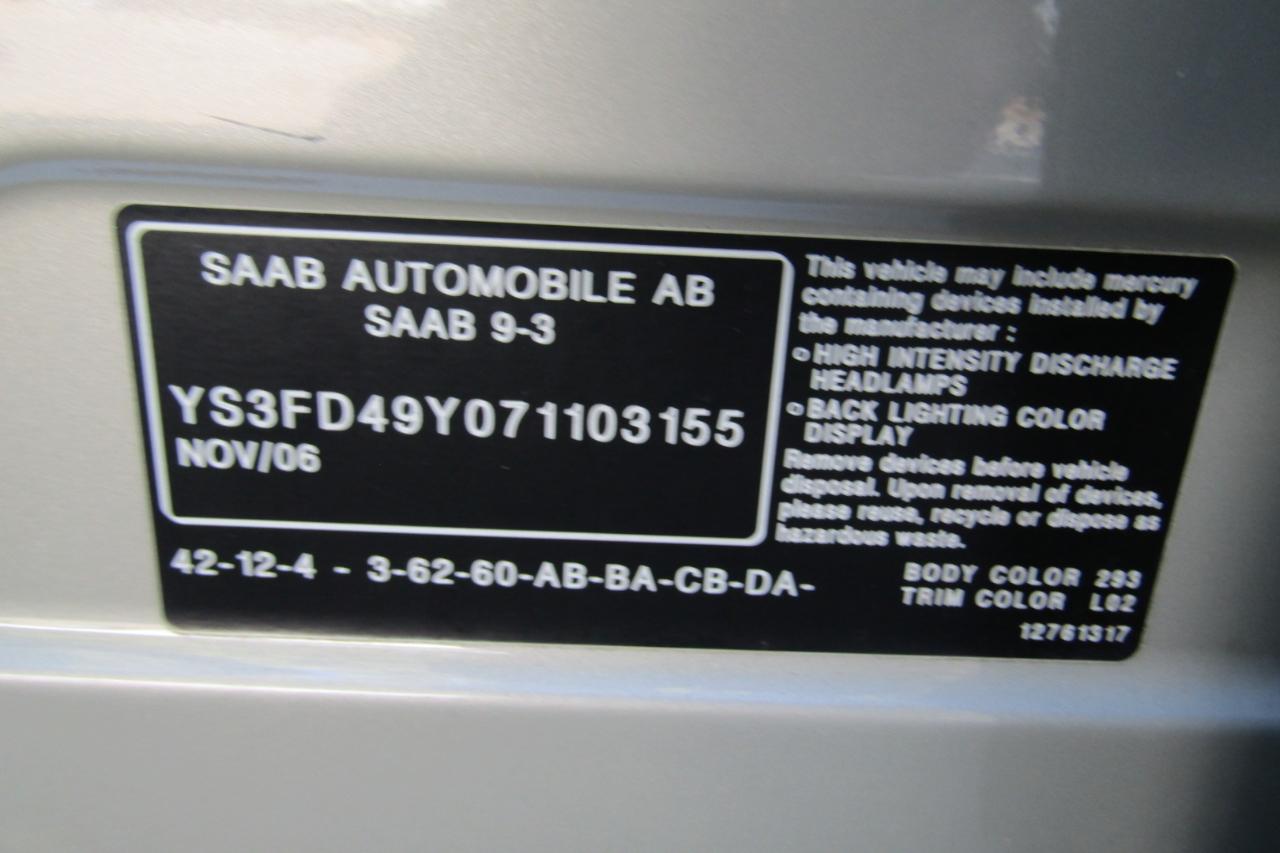 Saab 9-3 4dr Sdn Auto 2007