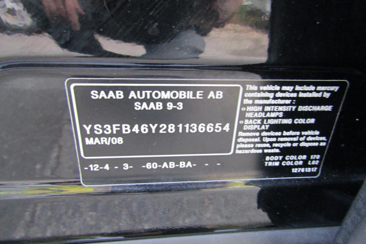 Saab 9-3 4dr Sdn 2008