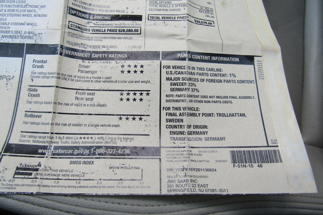 Saab 9-3 4dr Sdn 2008