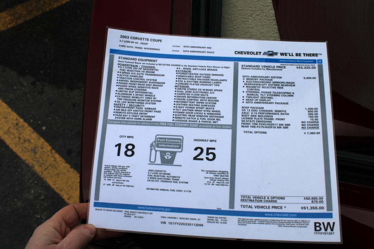 Chevrolet Corvette  2003