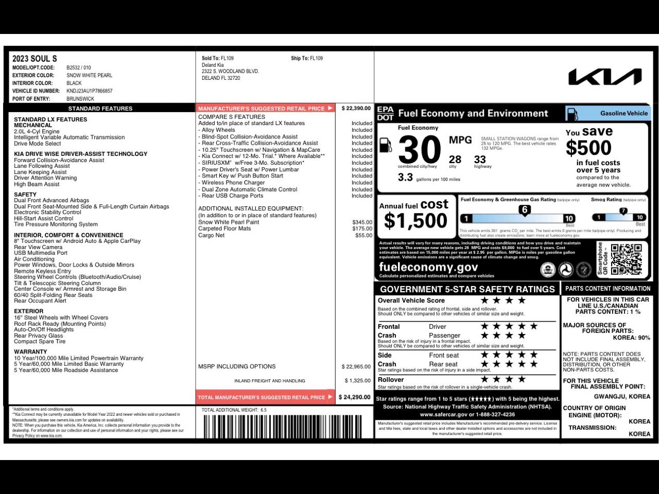 Kia Soul LX CVT 2023