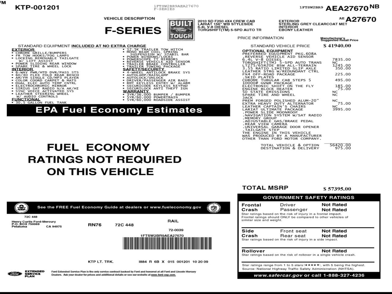 Ford F-250 SD  2010