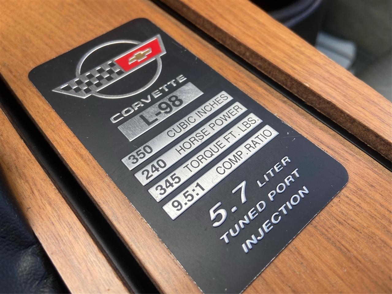 Chevrolet Corvette Hatchback 1987