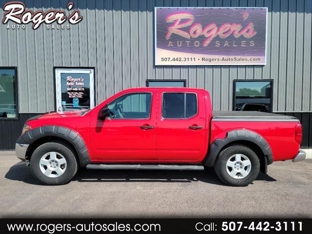 Red 2005 Nissan Frontier Pickup Truck Four-Wheel Drive Automatic