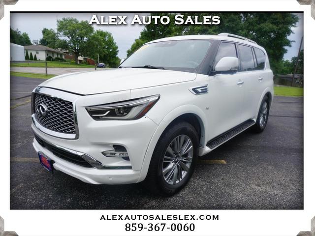 White 2018 INFINITI QX80 SUV / Crossover All-Wheel Drive Automatic