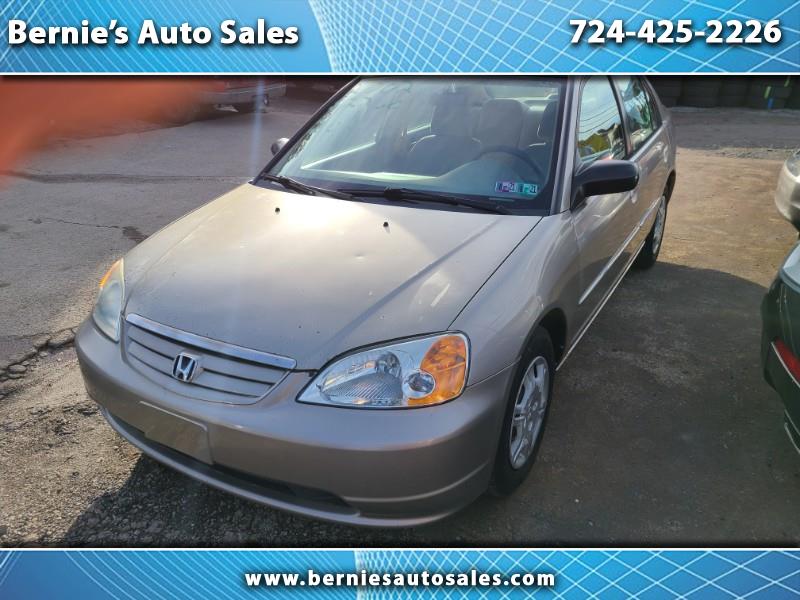 Used 2002 Honda Civic LX sedan for Sale in Uniontown PA