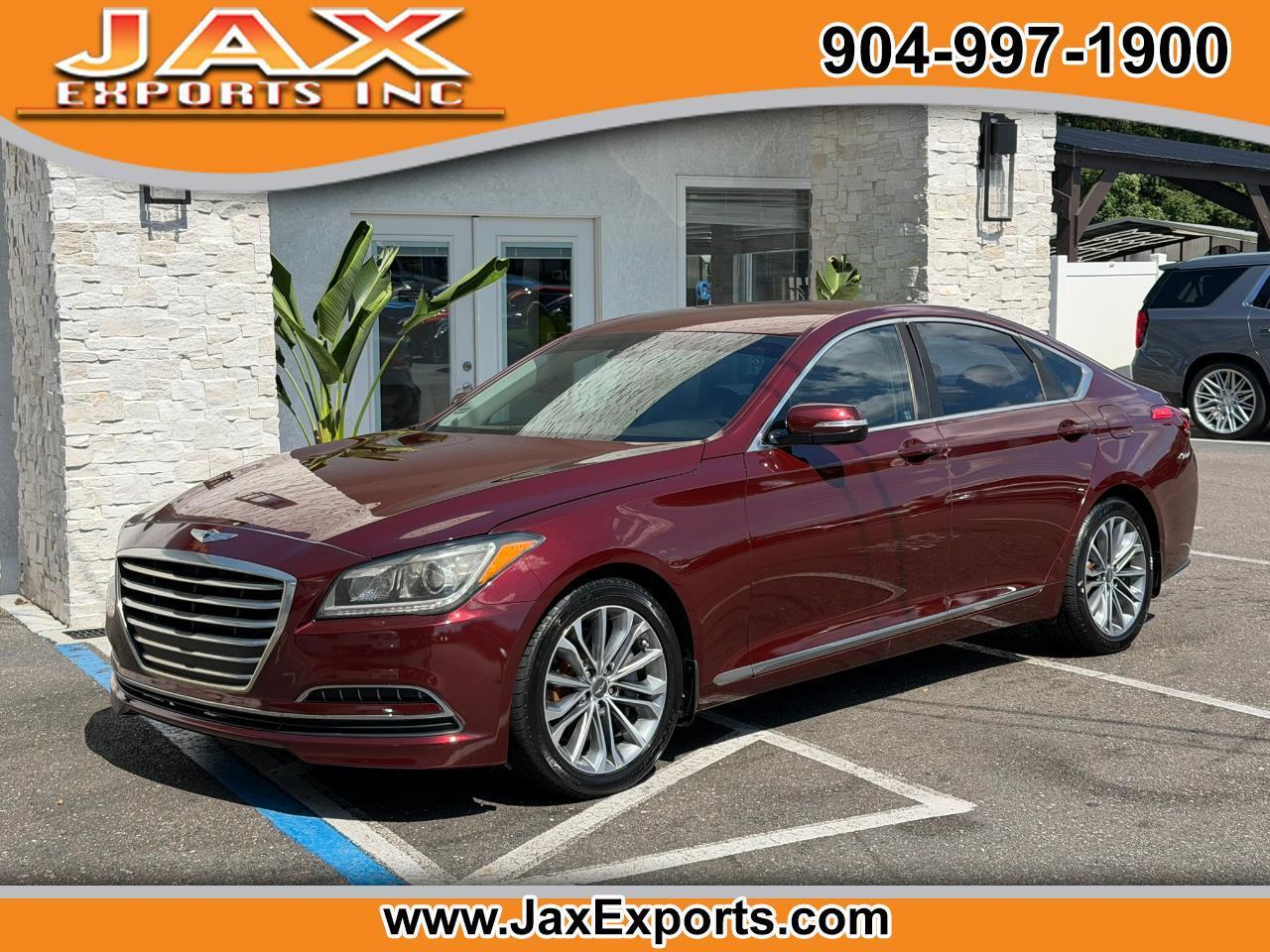 Red (Burgundy) 2016 Hyundai Genesis Sedan Rear-Wheel Drive Automatic