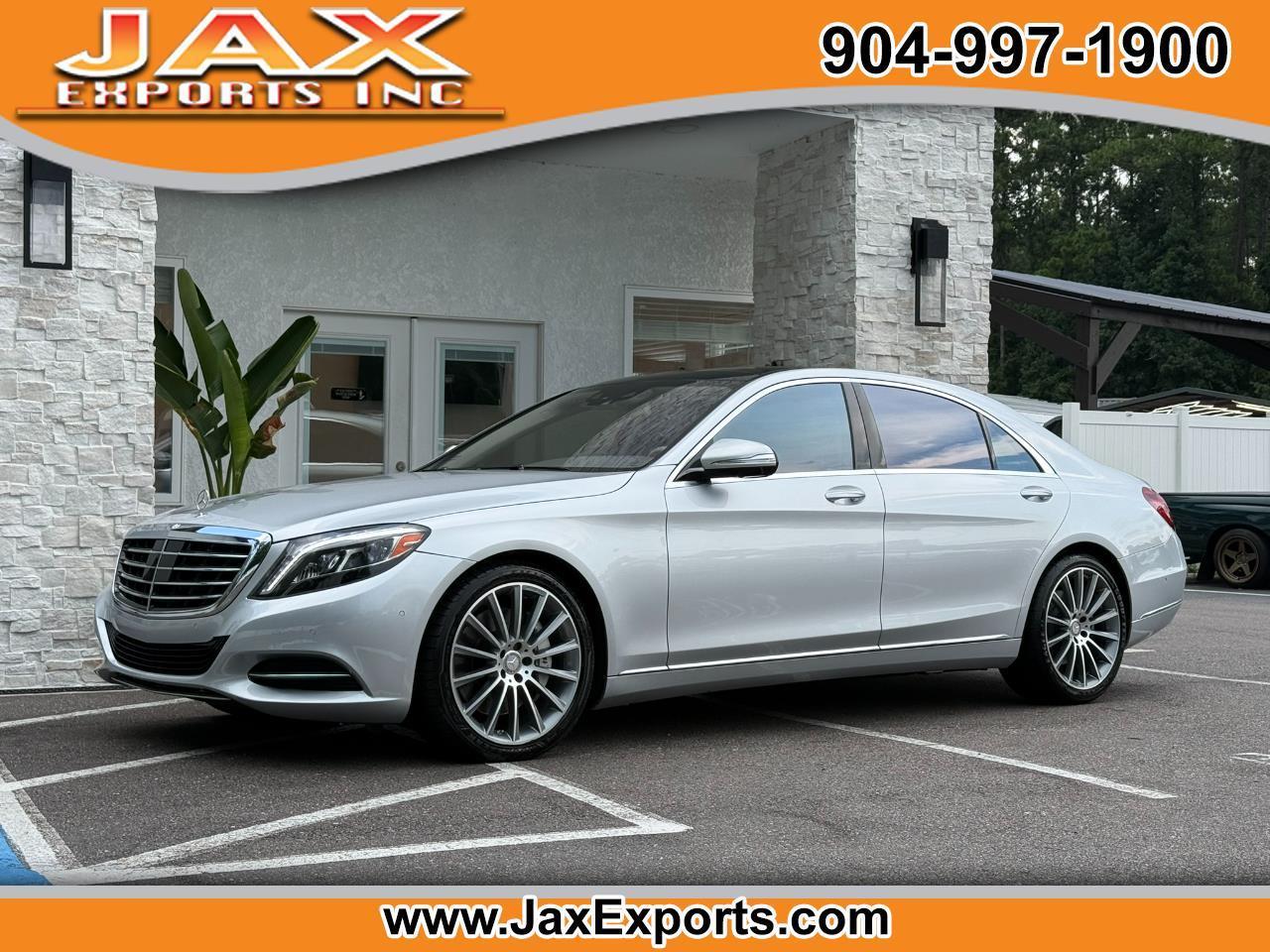 Silver 2015 Mercedes-Benz S-Class Sedan Rear-Wheel Drive Automatic