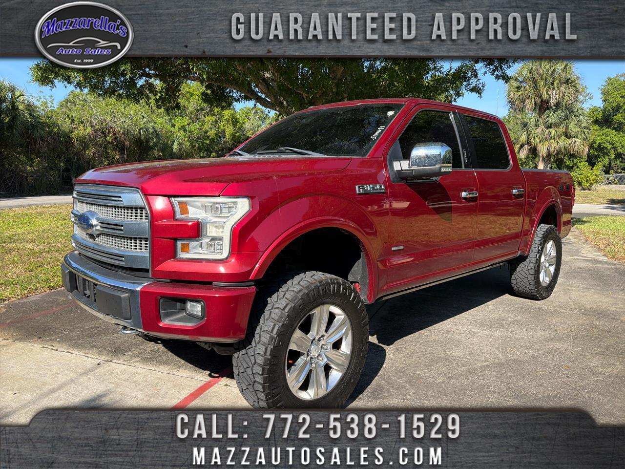 2016 Ford F-150 4WD SuperCrew 145" Platinum