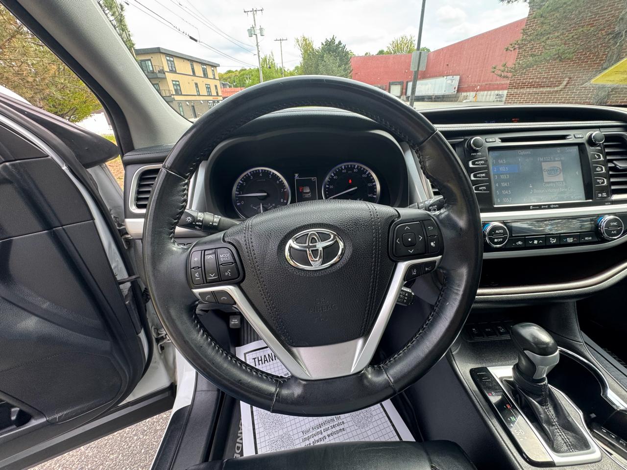 Toyota Highlander XLE V6 AWD (Natl) 2018