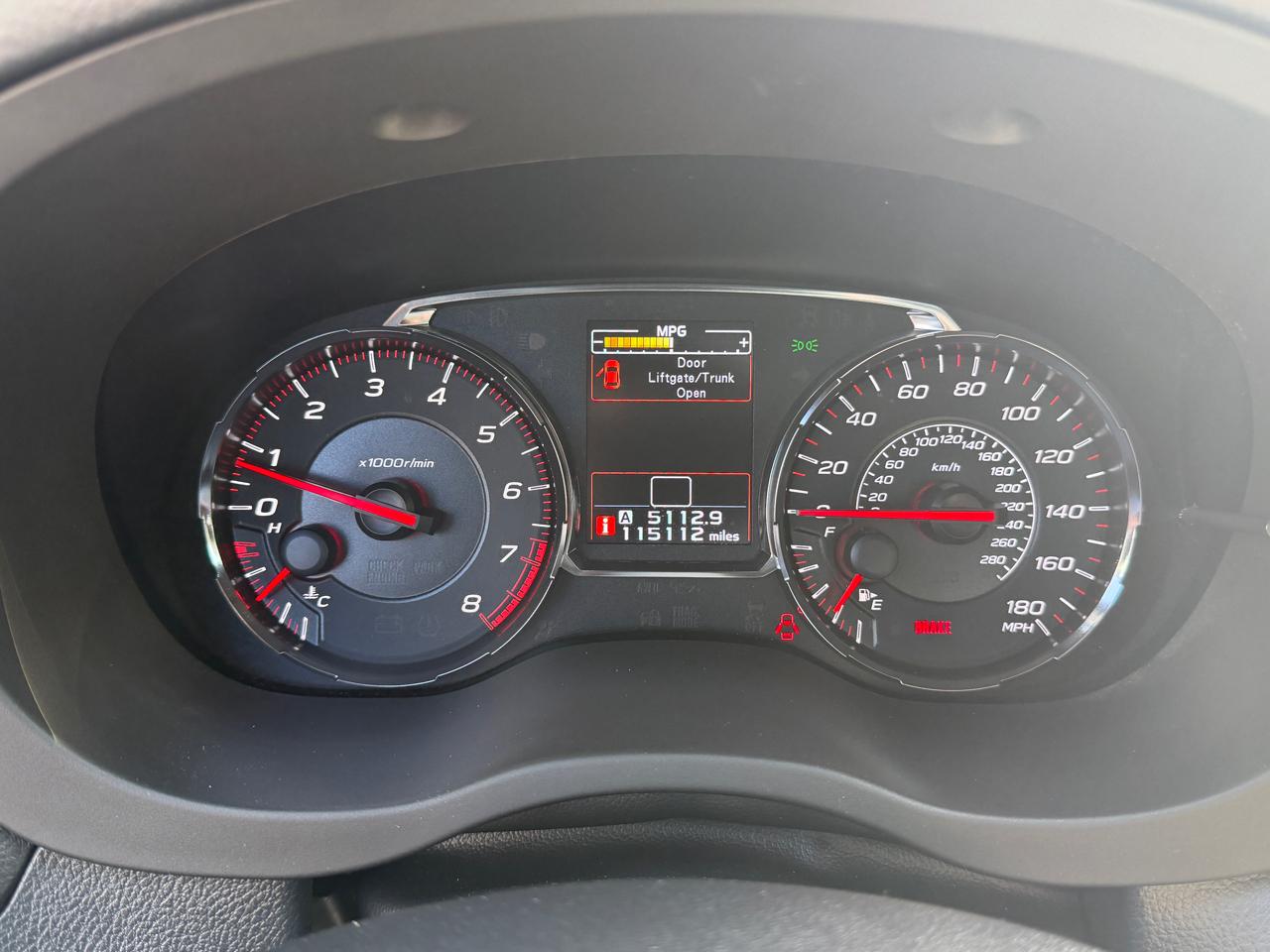 Subaru WRX Manual 2019