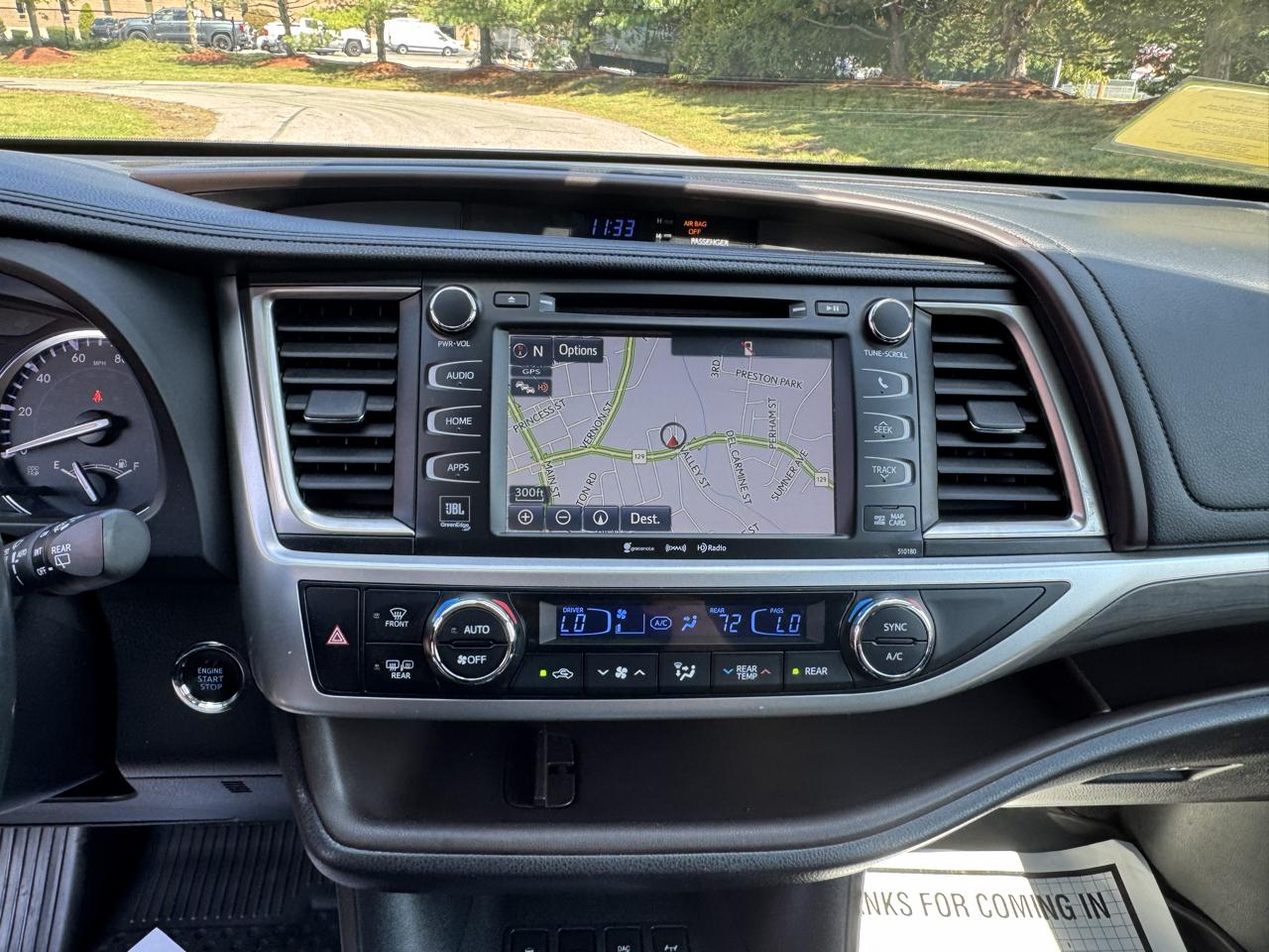 Toyota Highlander Limited Platinum V6 AWD (Natl) 2017