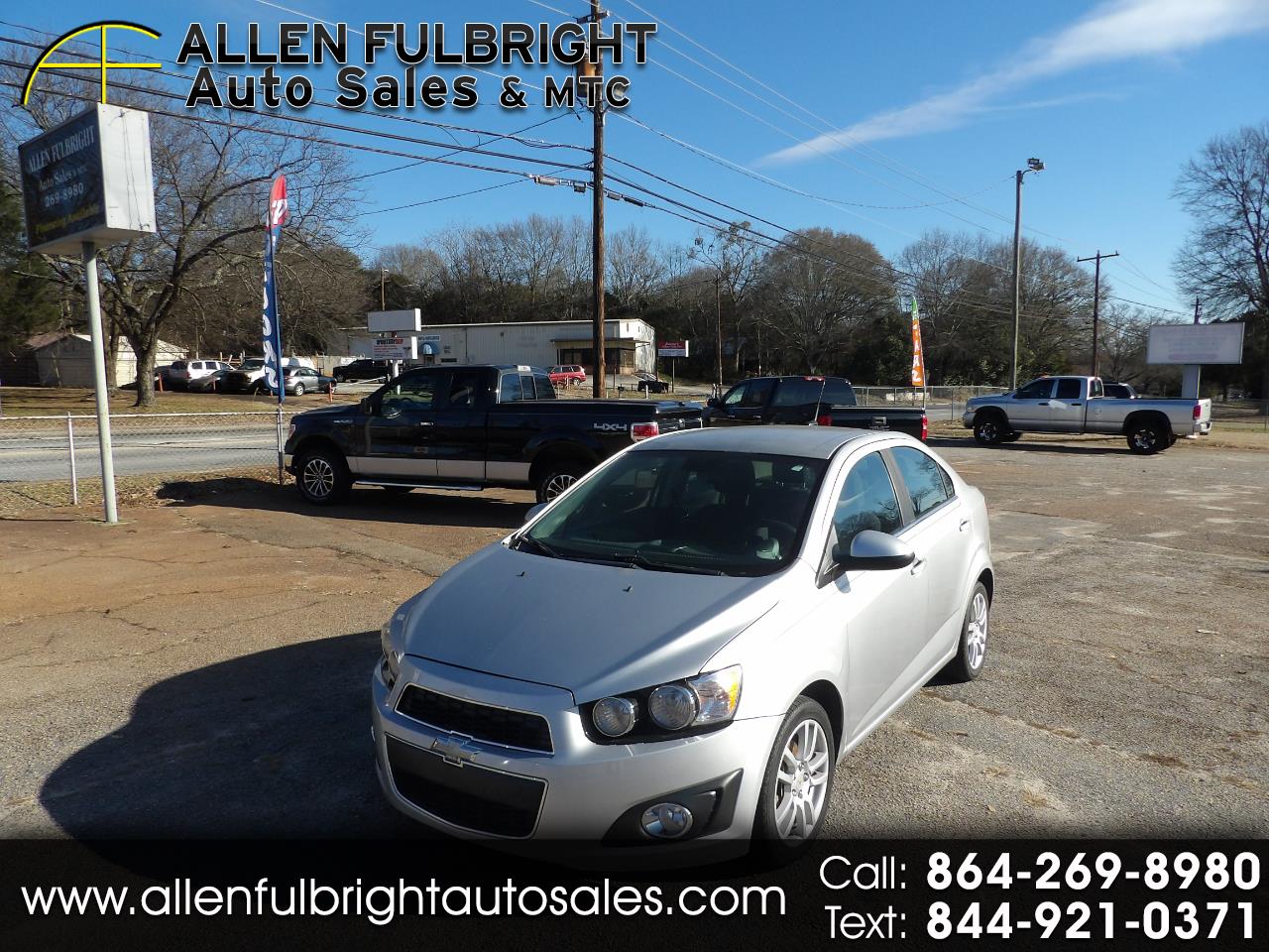 Used 2012 Chevrolet Sonic 2LT Sedan for Sale in Greenville SC 29611