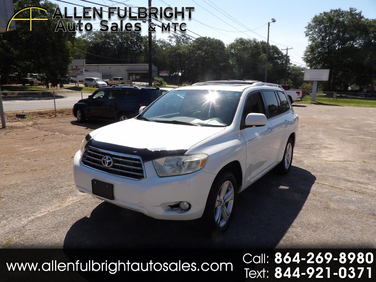 Used 2008 Toyota Highlander Limited 4WD for Sale in Greenville SC 29611 ...