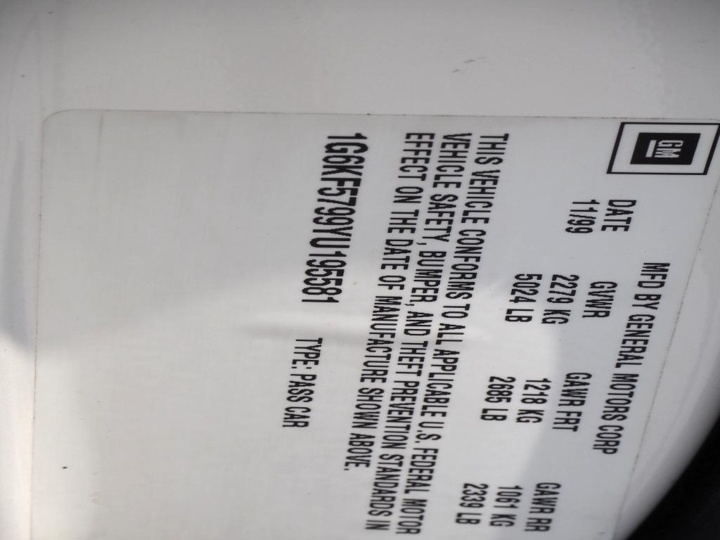 Cadillac DeVille DTS 2000