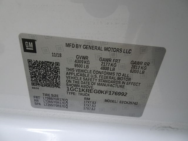 Chevrolet Silverado 2500HD 4WD Crew Cab 153.7" Work Truck 2019 Chevrolet Silverado 2500HD 4WD Crew Cab 153.7" Work Truck 2019