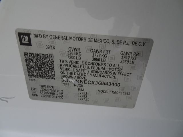 Chevrolet Silverado 1500 4WD Crew Cab 143.5" Work Truck 2018