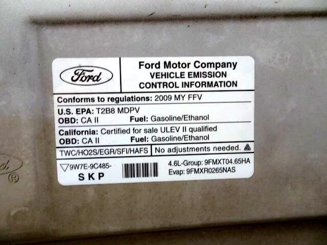 Ford Econoline Cargo Van E-150 Recreational 2009