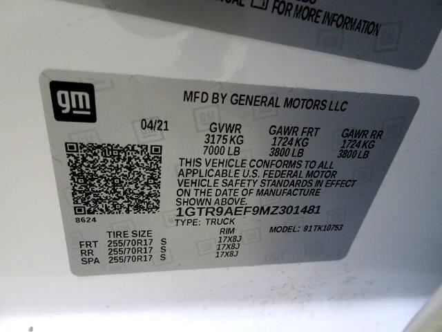 GMC Sierra 1500 4WD Double Cab 147" 2021