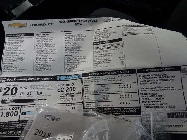 Chevrolet Silverado 1500 2WD Crew Cab 143.5" LS 2018