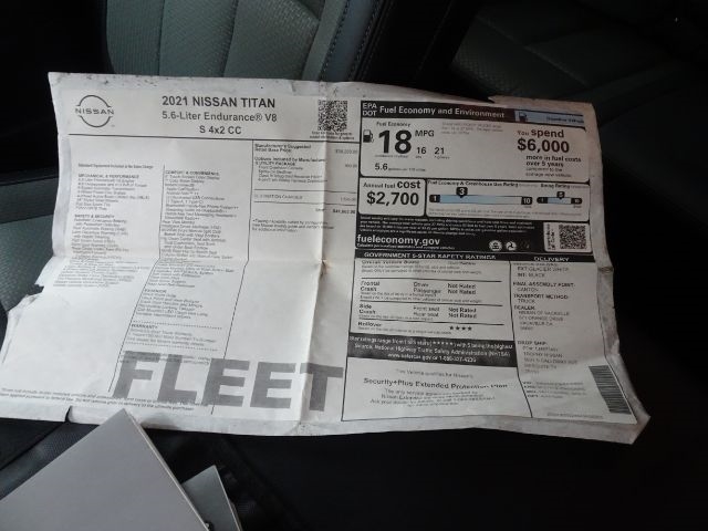 Nissan Titan 4x2 Crew Cab S 2021