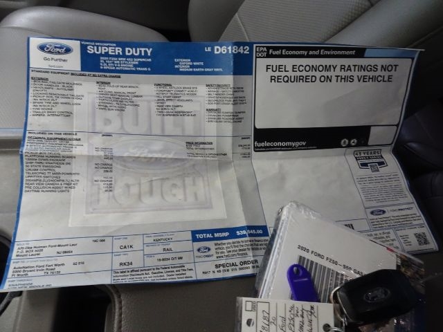 Ford Super Duty F-250 SRW Lariat 2WD SuperCab 8' Box 2020