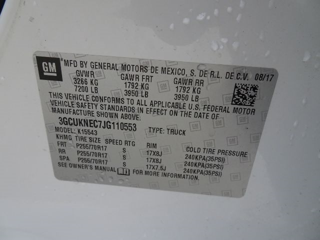 Chevrolet Silverado 1500 4WD Crew Cab 143.5" Work Truck 2018