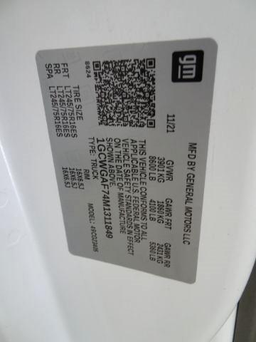 Chevrolet Express Cargo Van RWD 2500 135" 2021