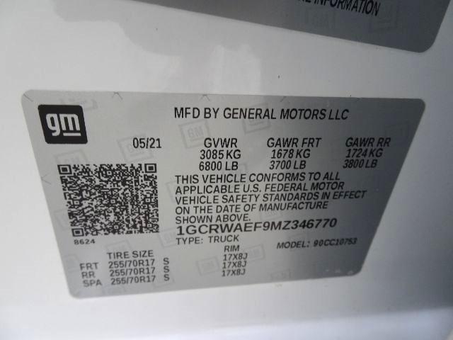 Chevrolet Silverado 1500 2WD Double Cab 147" Work Truck 2021