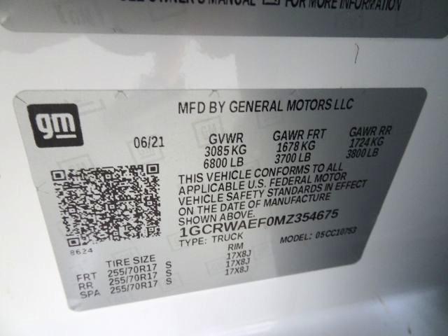 Chevrolet Silverado 1500 2WD Double Cab 147" Work Truck 2021