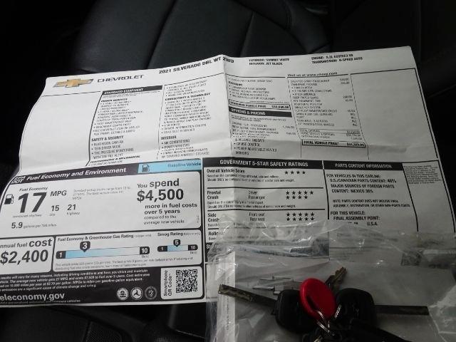 Chevrolet Silverado 1500 2WD Double Cab 147" Work Truck 2021