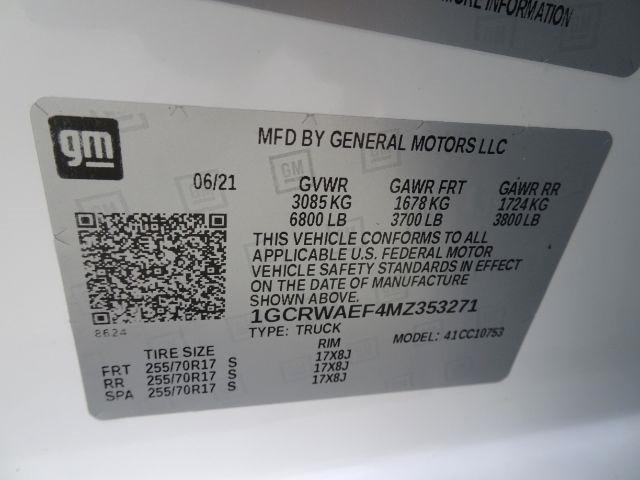 Chevrolet Silverado 1500 2WD Double Cab 147" Work Truck 2021