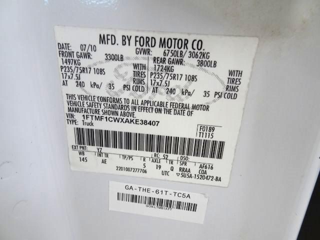 Ford F-150 2WD Reg Cab 145" XLT w/Mid-Box Prep 2010